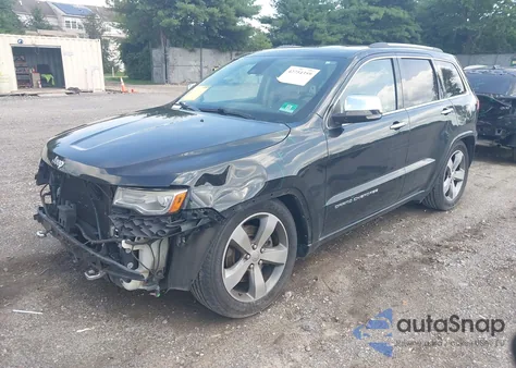 2014 Jeep Grand Cherokee Overland z USA, uszkodzony, nr VIN 1C4RJFCT3EC105537